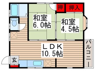 ＹＫハイツの物件間取画像